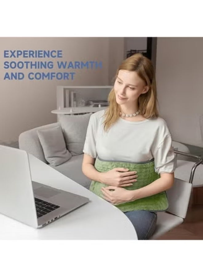 وسادة حرارية كهربائية لتخفيف الآلام 30×60 سم - مفرش تدفئة فلانيل ناعم للرقبة والظهر والأرجل - 6 مستويات للحرارة مع خاصية الفصل التلقائي - Image 4